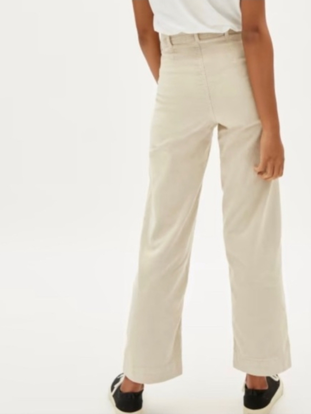 Everlane Corduroy Wide Leg Pant 14 Cream Ivory - Picture 2 of 10